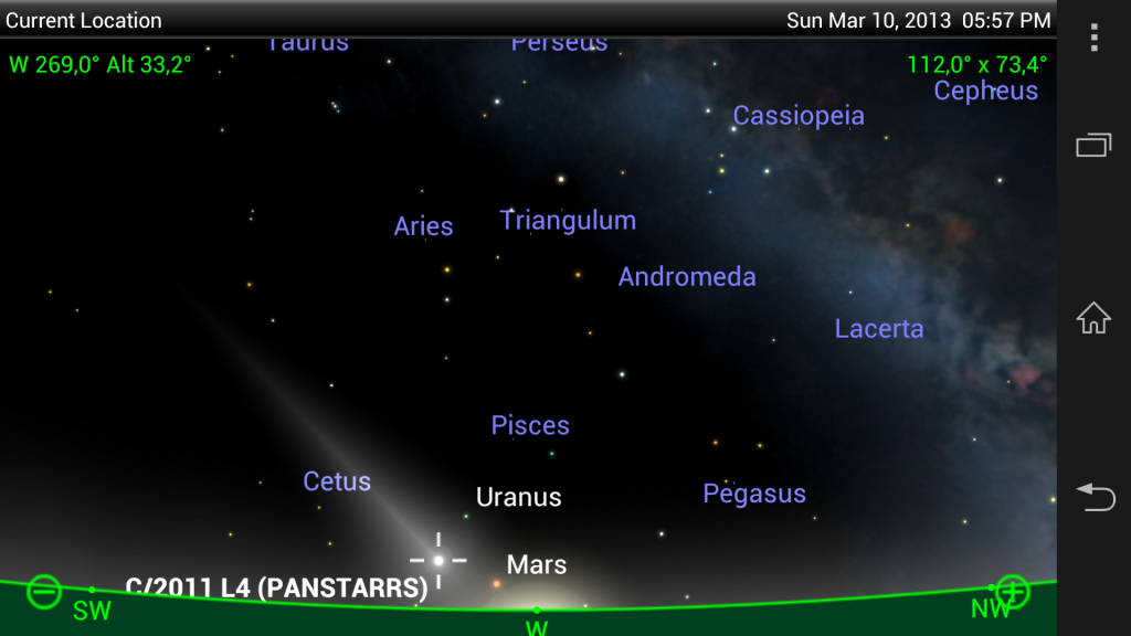 panstarrs z gwiazdami