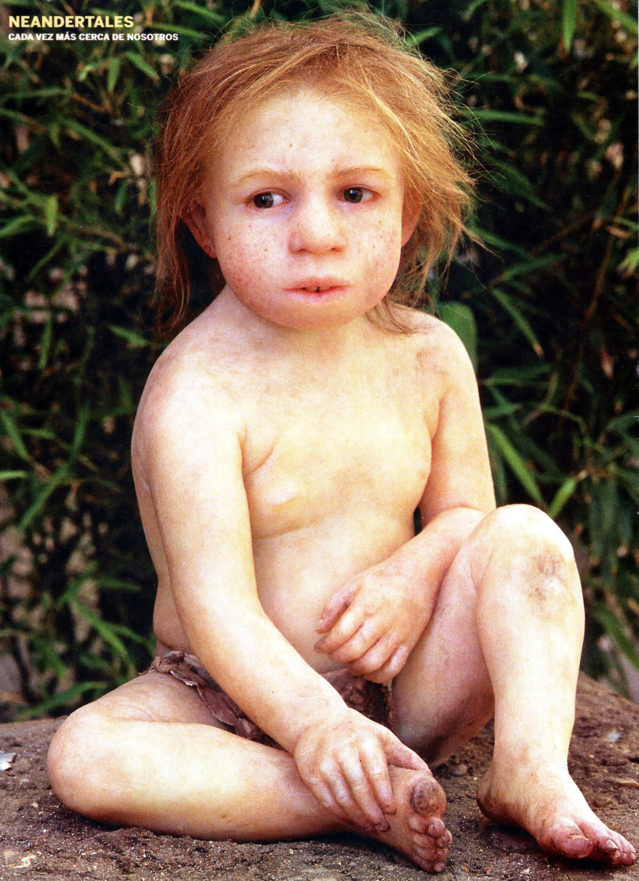 Rekonstrukcja wyglądu trzyletniego dziecka neandertalskiego, którego szczątki znaleziono w południowej Francji