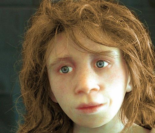 Neandertalskie dziecko, którego czaszkę odkryto na Gibraltarze. Rekonstrukcję wykonał zespół z Uniwersytetu w w Zurychu