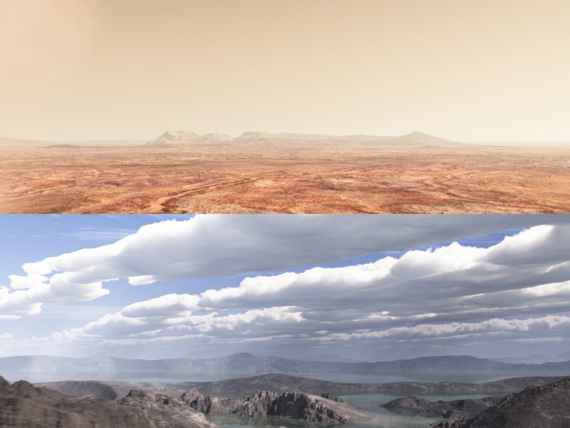 Mars dziś i przed miliardami lat