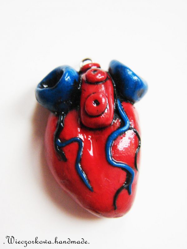 Serce z modeliny. Fot. Wieczorkowa.handmade