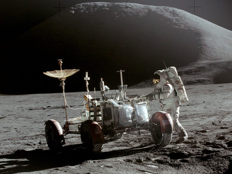 Księżyc sfotografowany podczas misji Apollo 15 w 1971 roku. Fot. NASA