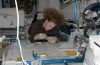 Sandra Magnus na pokładzie Międzynarodowej Stacji Kosmicznej. Fot. NASA