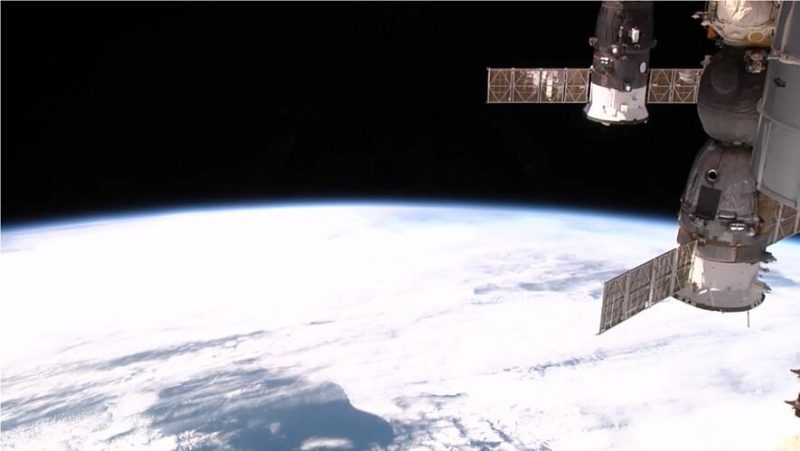 Widok Ziemi z kaery zainstalowanej na Międzynarodowej Stacji Kosmicznej. Fot. NASA