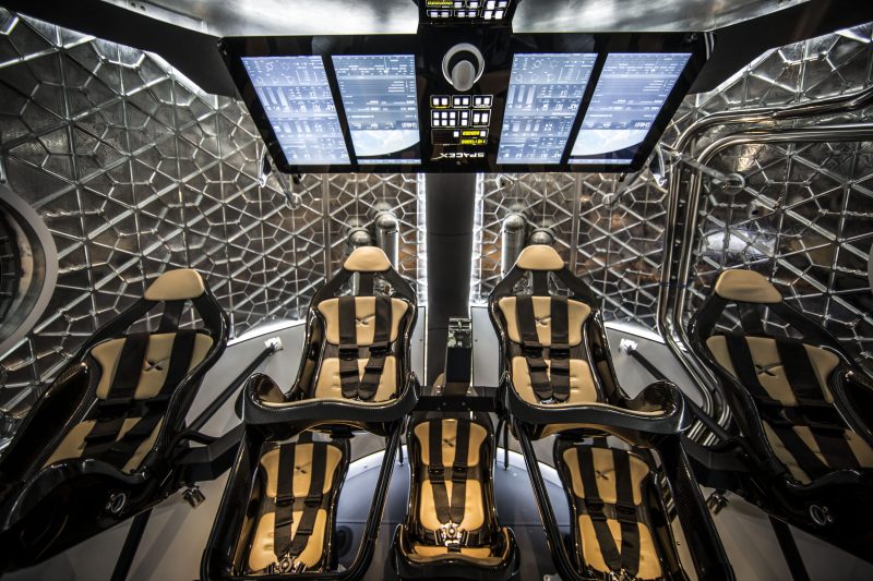 Wnętrze Dragona V2 Fot. SpaceX