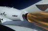 Moment odpalenia silników SpaceShipTwo. fot. Virgin Galactic