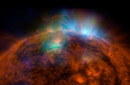 Słońce i emisja promieni rentgenowskich z jego powierzchni. Fot. NASA/JPL-Caltech/GSFC