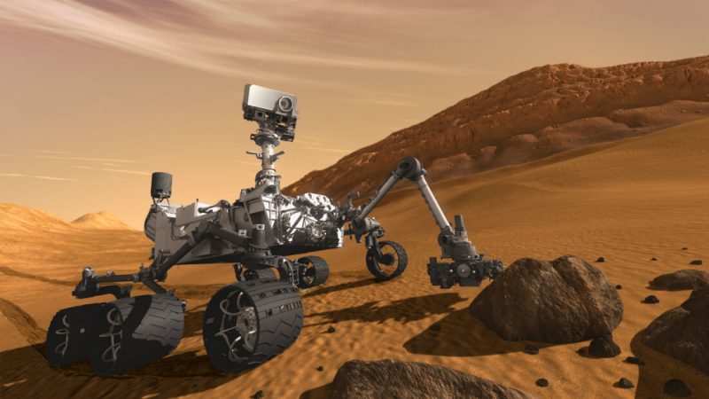 Curiosity, czyli Mars Science Laboratory. Rys. NASA