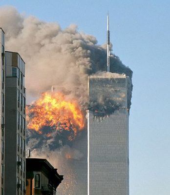 Atak na World Trade Center. Fot. Robert