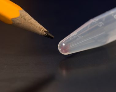 Ta różowa plama to DNA, mogące przechować 600 GB danych (zdjęcie: Tara Brown Photography/ University of Washington)
