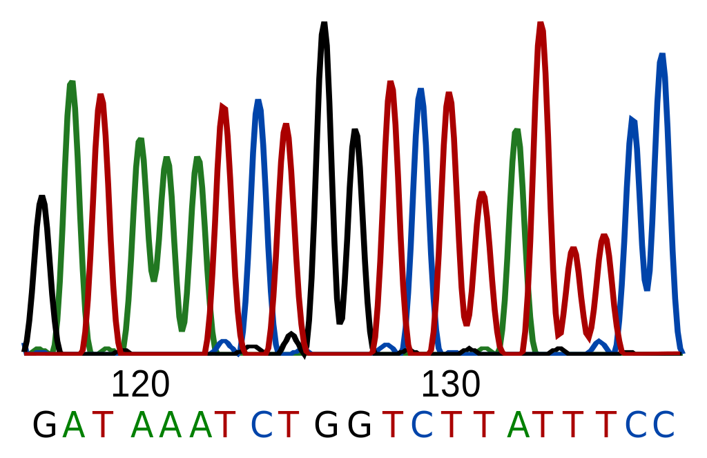 Zapis sekwencji DNA Fot. Wikimedia