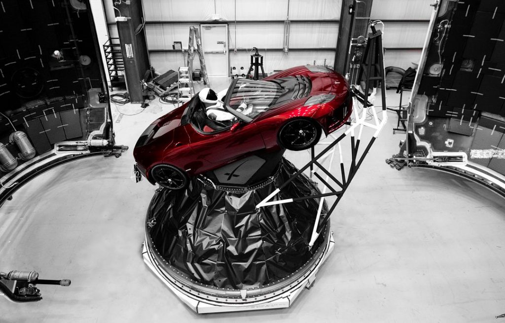 Tesla Roadster i Starman Fot. Elon Musk/Instagram